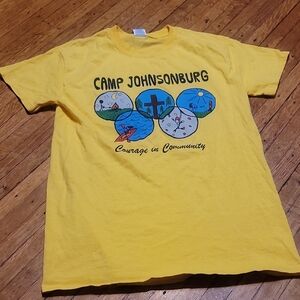 Gildan Yellow Camp Johnsonburg Kids Tee